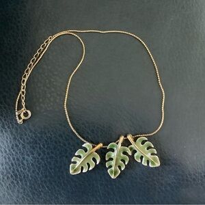 Vintage Gold Leaf Necklace